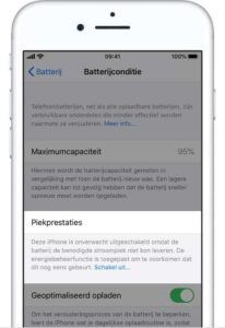Piekprestaties iPhone