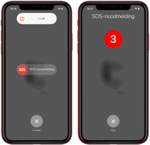 SOS Noodmelding 112 gebruiken iPhone