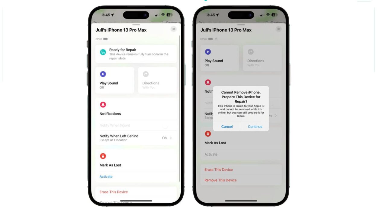 Zoek mijn iPhone uitschakelen voor iPhone reparatie